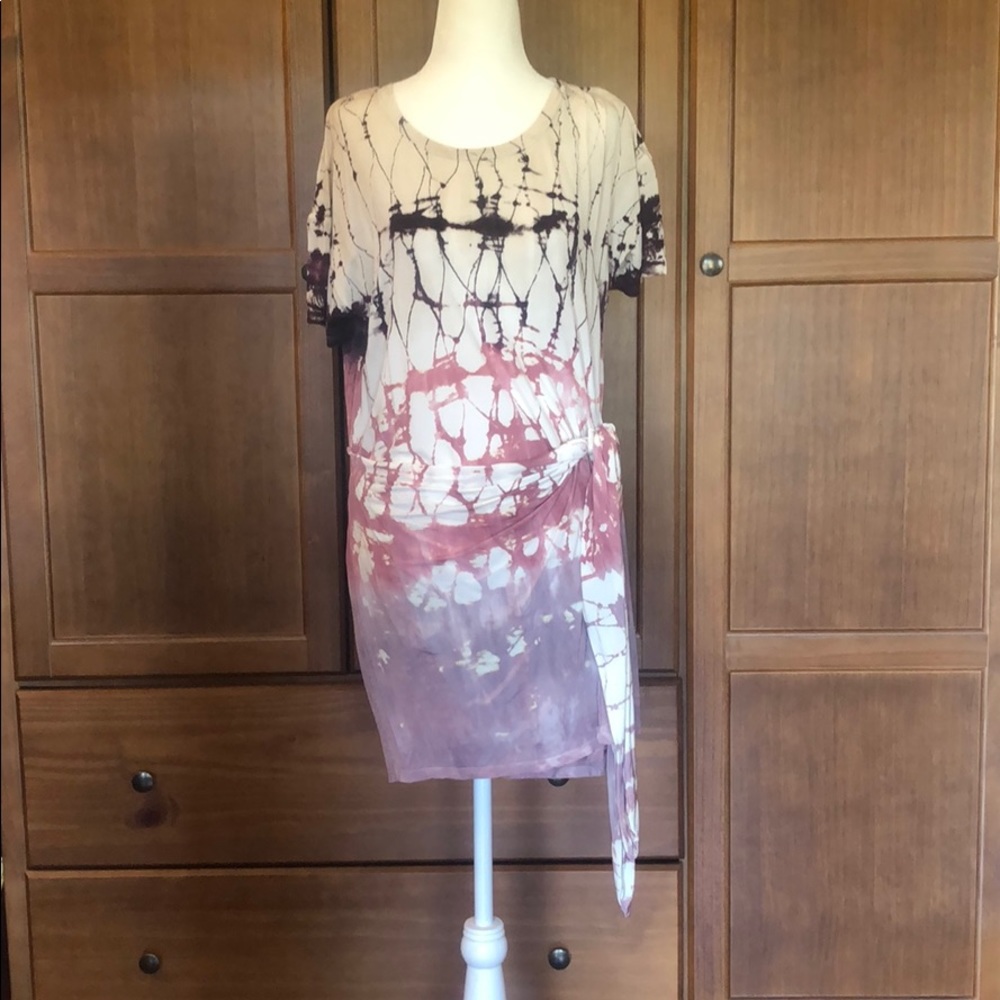 Extra Comfort tie dye look wrap dress!